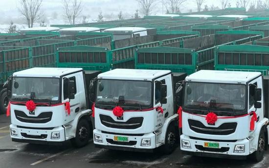 挺进太行山腹地！百台徐工新能源子母车重磅交付(图2)