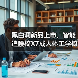 黑白调新品上市,智能追腰椅X7成人体工学椅推荐榜热门(图1) 黑白调新品上市,智能追腰椅X7成人体工学椅推荐榜热门(图1)