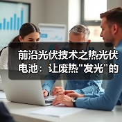 前沿光伏技术之热光伏电池:让废热 前沿光伏技术之热光伏电池:让废热