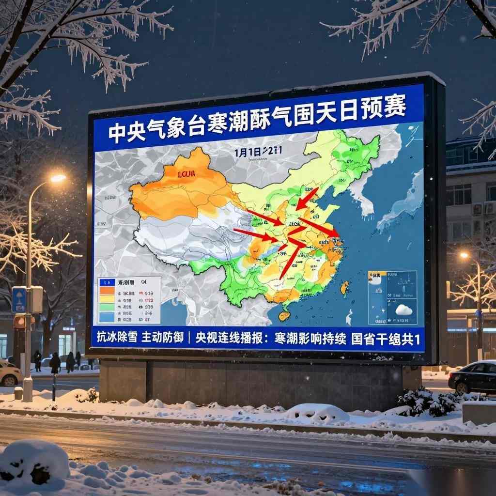抗冰除雪 主动防御｜央视连线播报：寒潮影响持续 国省干线共1