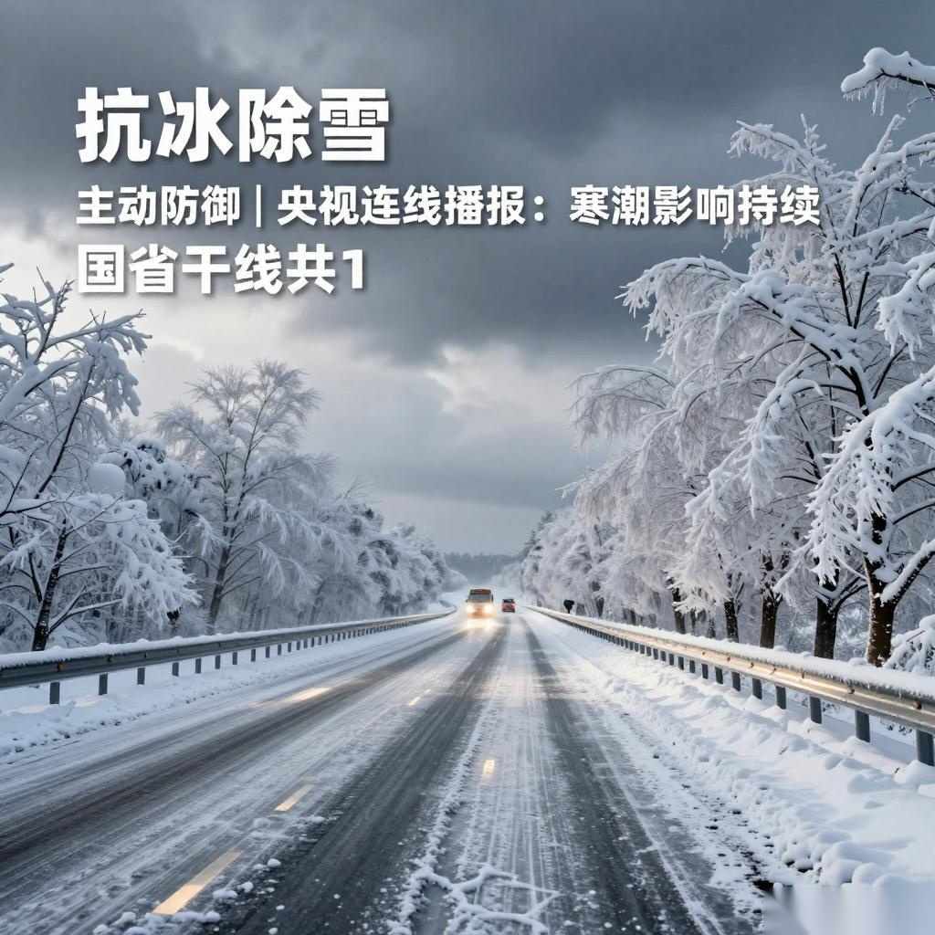 抗冰除雪 主动防御|央视连线播报:寒潮影响持续 国省干线共1(图2) 抗冰除雪 主动防御|央视连线播报:寒潮影响持续 国省干线共1