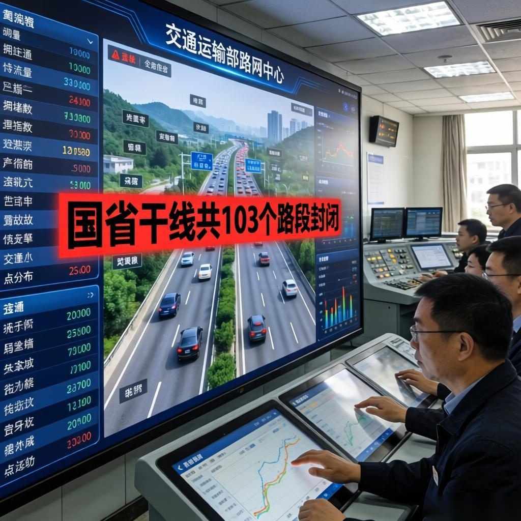 抗冰除雪 主动防御｜央视连线播报：国省干线共103个路段封闭